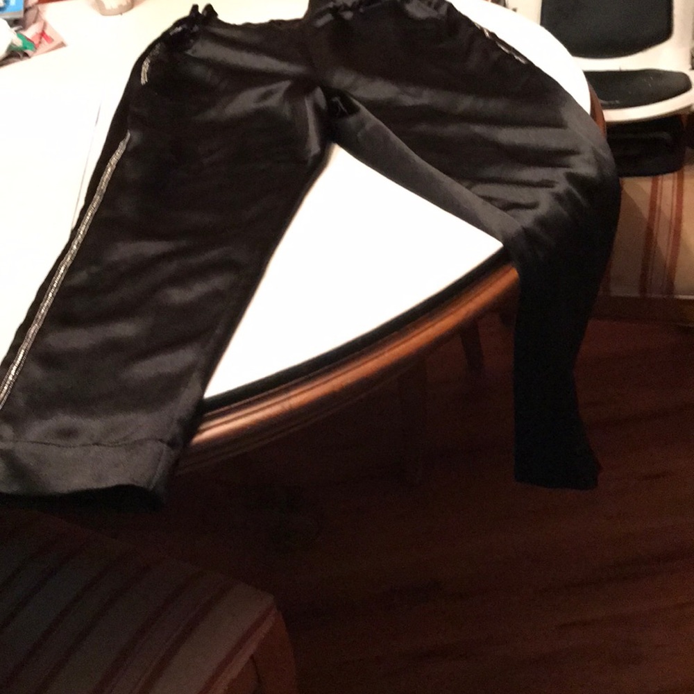 Satin embellished tuxedo style pant nwot